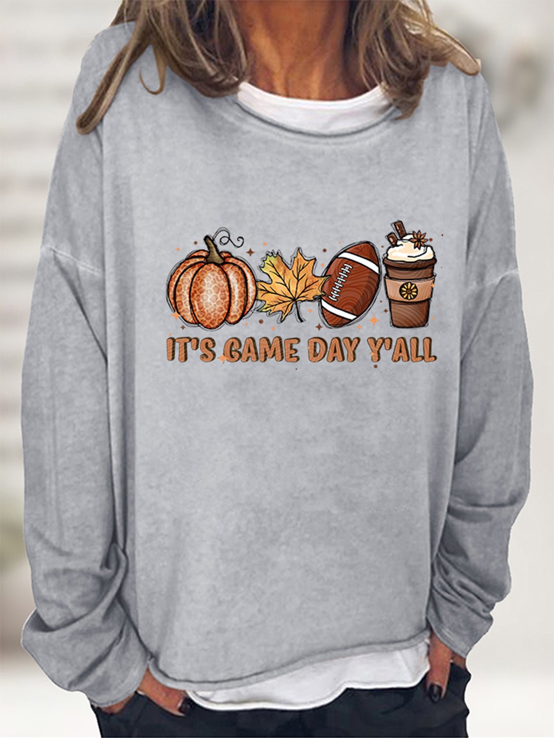 IT'S GAME DAY Y'ALL Graphic Sweatshirt - Global Village Kailua Boutique