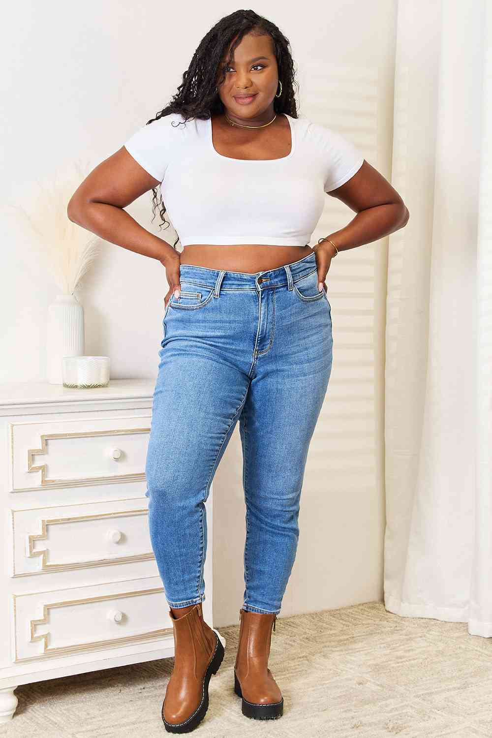 Judy Blue High Waist Skinny Jeans - Global Village Kailua Boutique