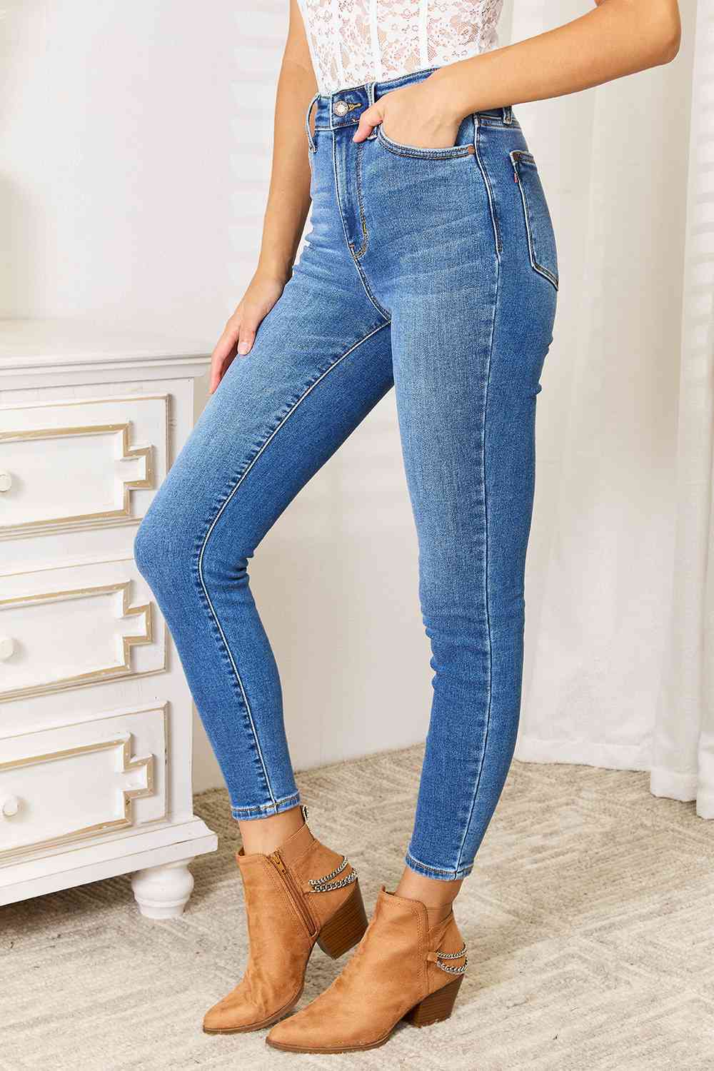 Judy Blue High Waist Skinny Jeans - Global Village Kailua Boutique