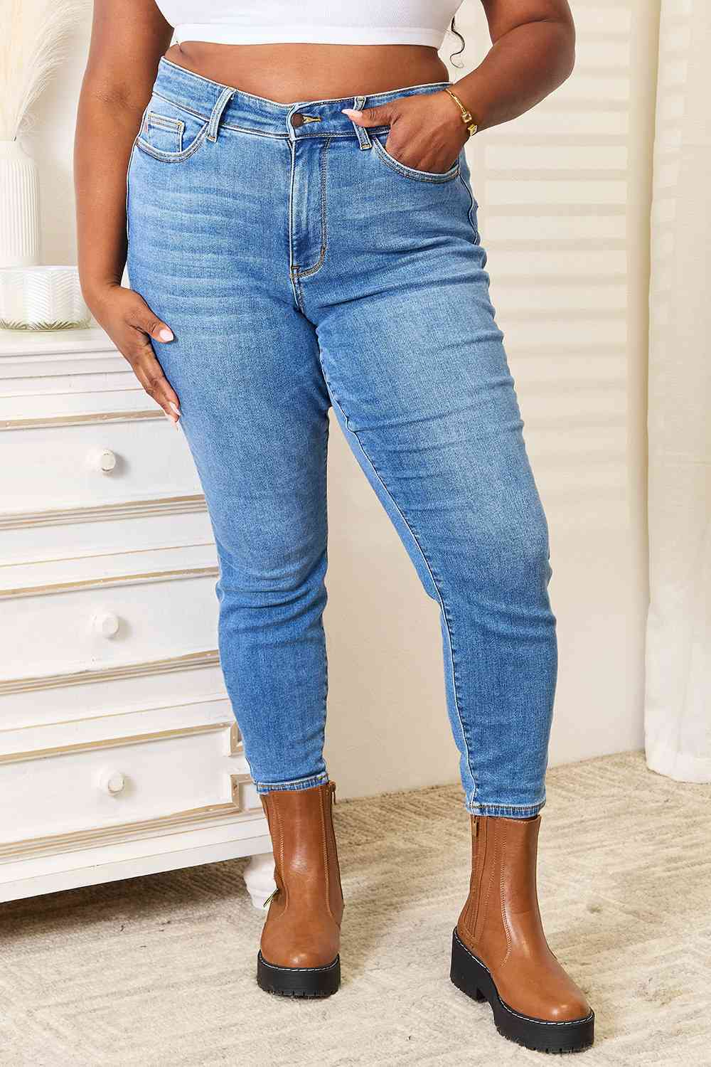 Judy Blue High Waist Skinny Jeans - Global Village Kailua Boutique