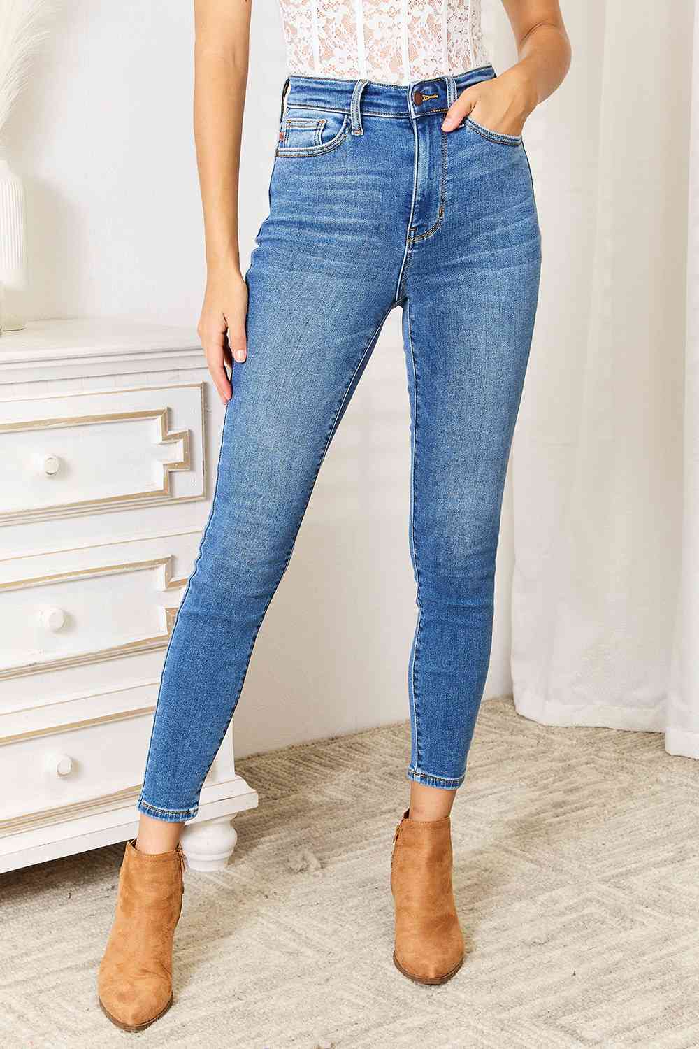 Judy Blue High Waist Skinny Jeans - Global Village Kailua Boutique