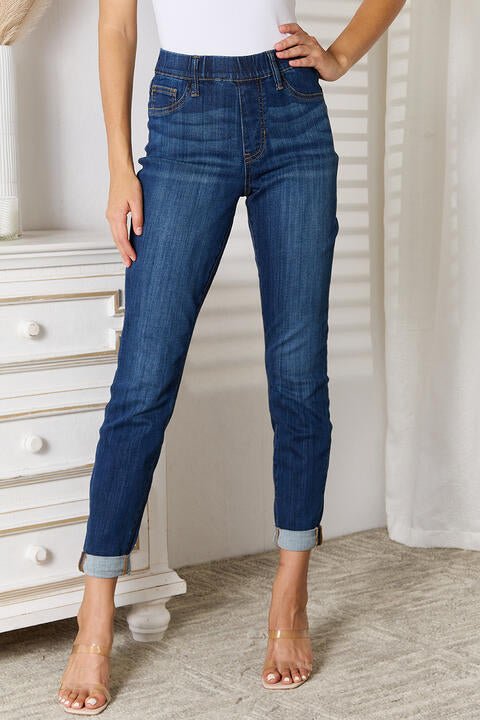 Judy Blue Skinny Cropped Jeans - Global Village Kailua Boutique