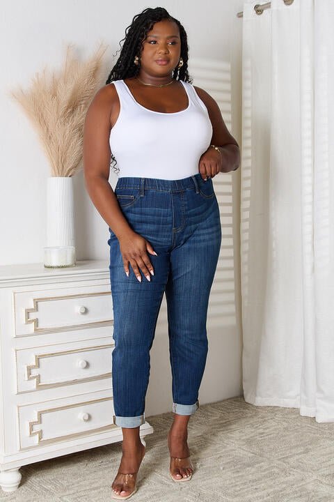 Judy Blue Skinny Cropped Jeans - Global Village Kailua Boutique