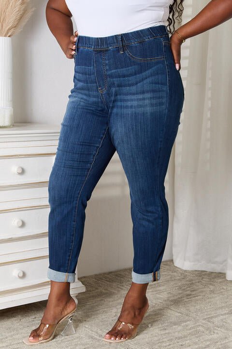 Judy Blue Skinny Cropped Jeans - Global Village Kailua Boutique