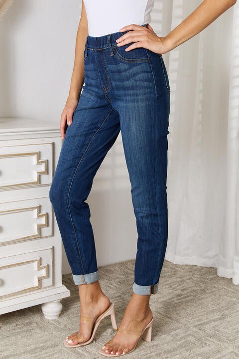 Judy Blue Skinny Cropped Jeans - Global Village Kailua Boutique
