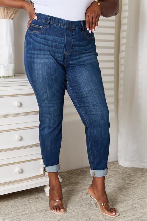 Judy Blue Skinny Cropped Jeans - Global Village Kailua Boutique