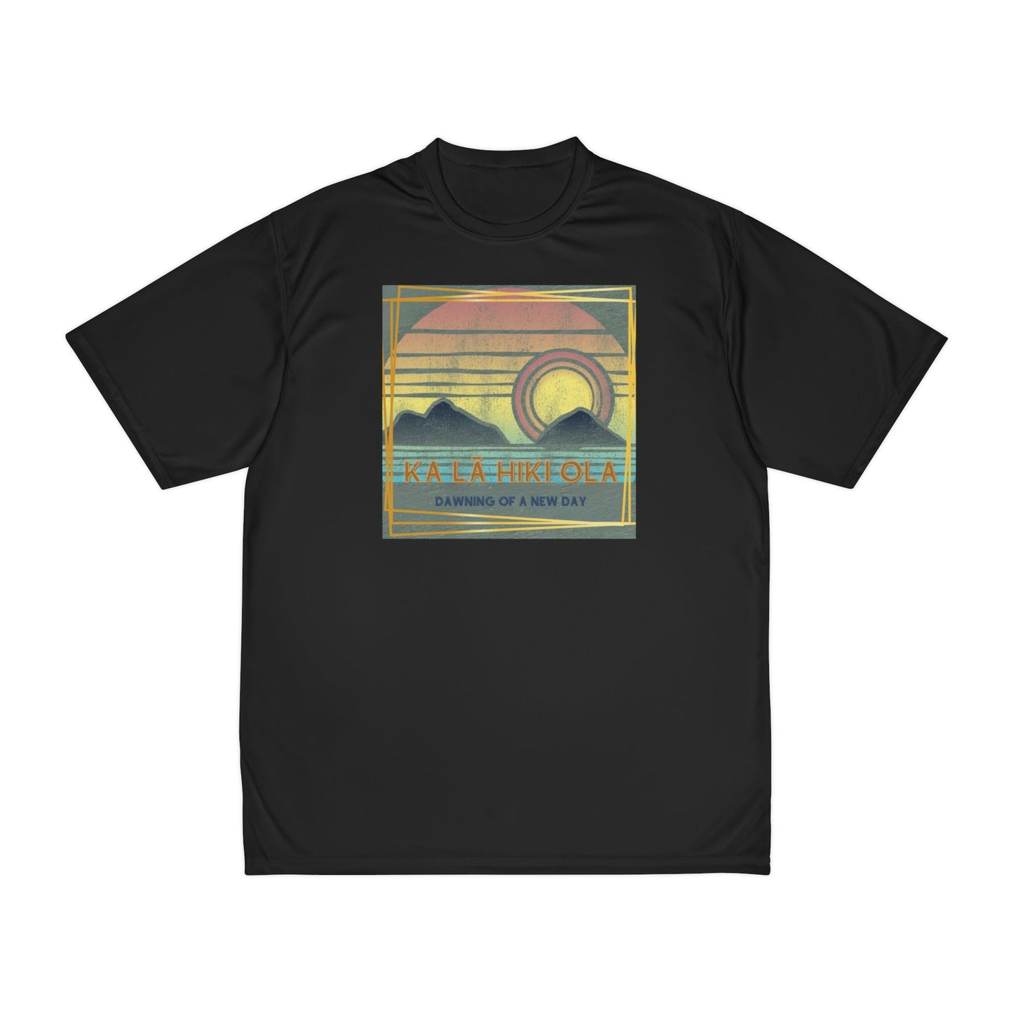 Ka Lā Hiki Ola Men's Performance T-Shirt - Global Village Kailua Boutique