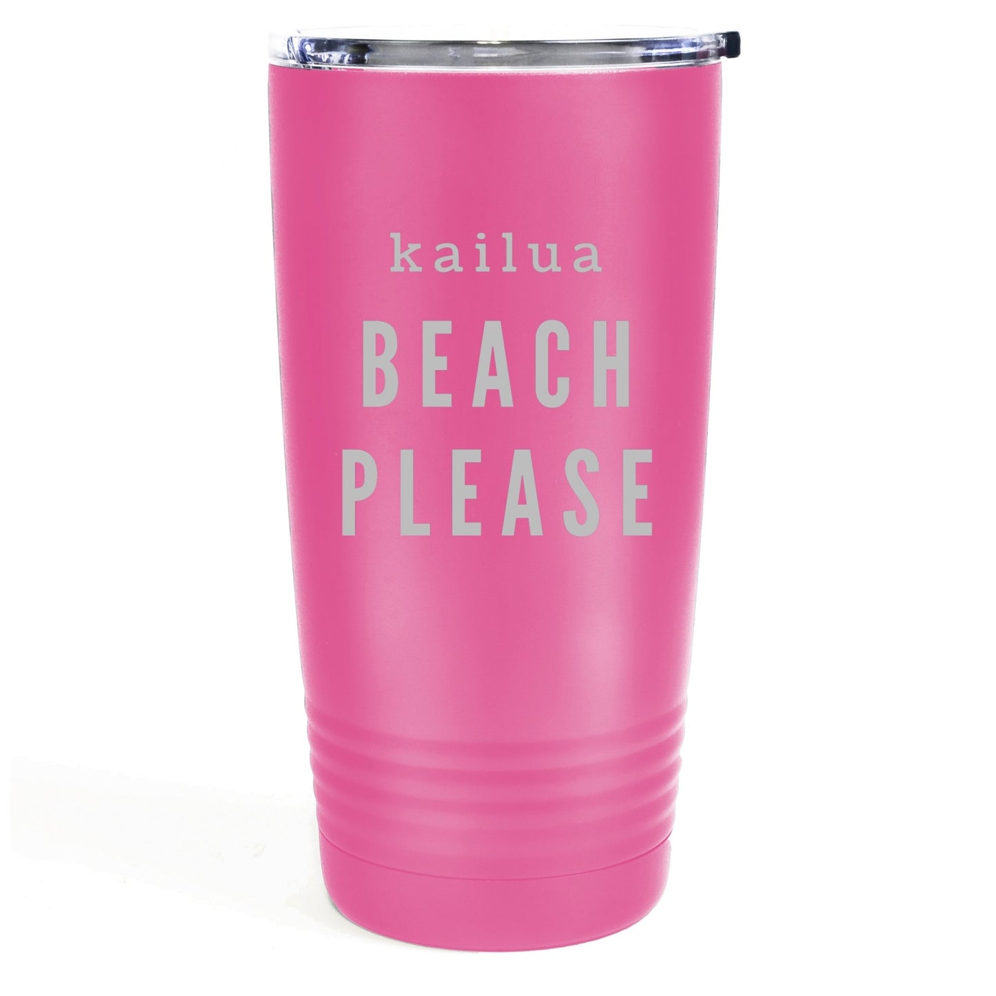 Kailua Beach Please 20oz Etched Tumbler Global Village Kailua Boutique
