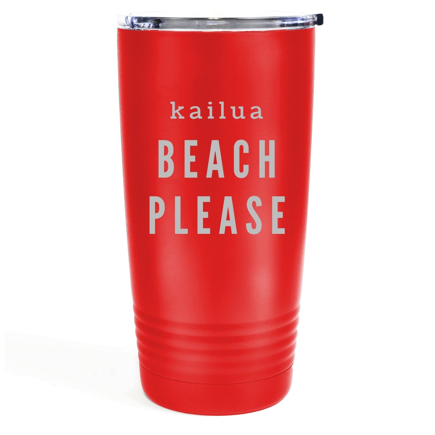 Kailua Beach Please 20oz Etched Tumbler Global Village Kailua Boutique