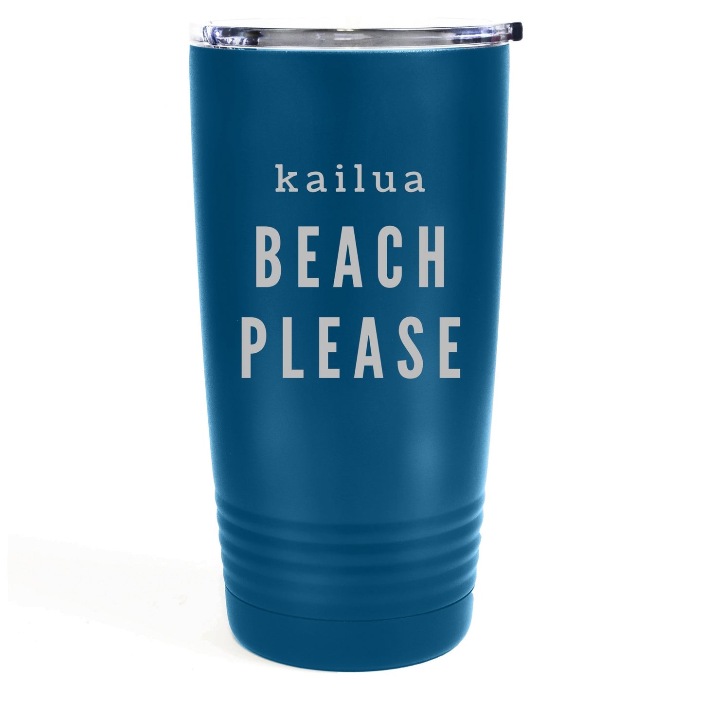 Kailua Beach Please 20oz Etched Tumbler Global Village Kailua Boutique