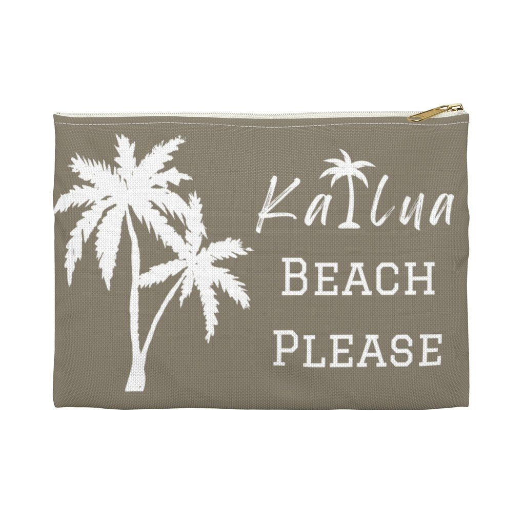 Kailua Beach Please Zip Pouch Global Village Kailua Boutique