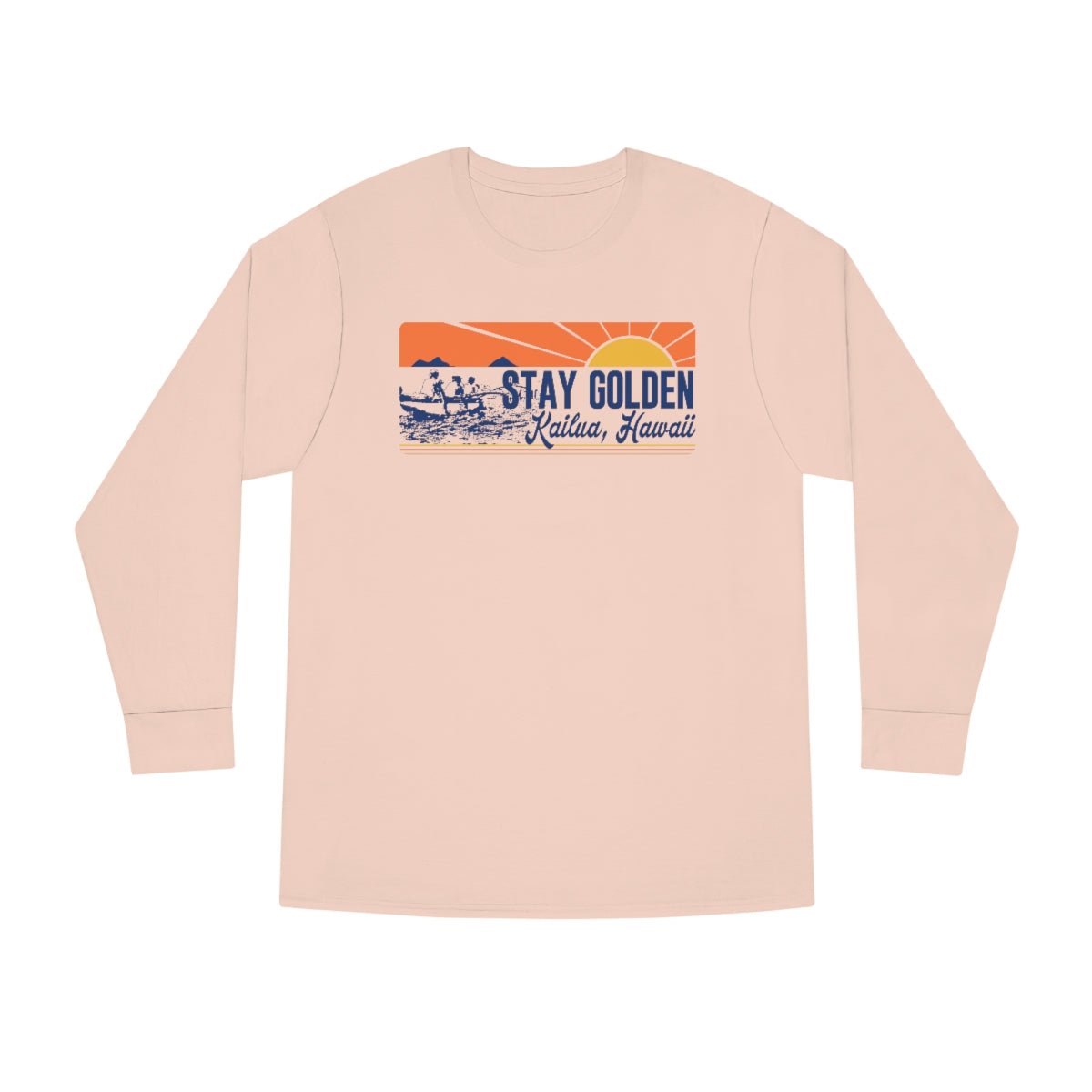 Kailua Tee Unisex Stay Golden Mokulua Long Sleeve Jersey Global Village Kailua Boutique