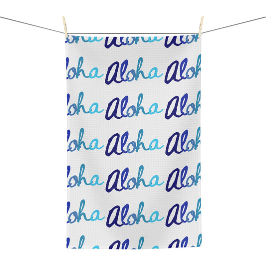 Kitchen Towel Aloha Blue Scale - Global Village Kailua Boutique