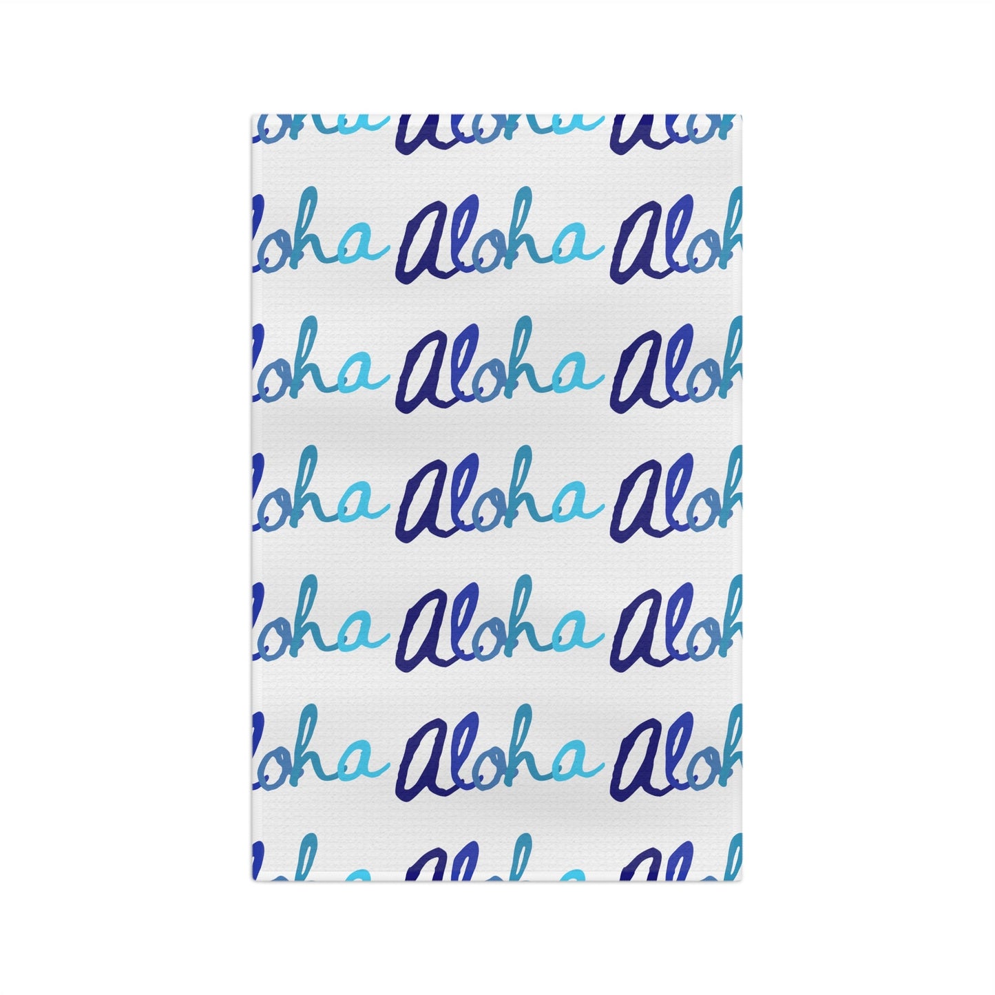 Kitchen Towel Aloha Blue Scale - Global Village Kailua Boutique