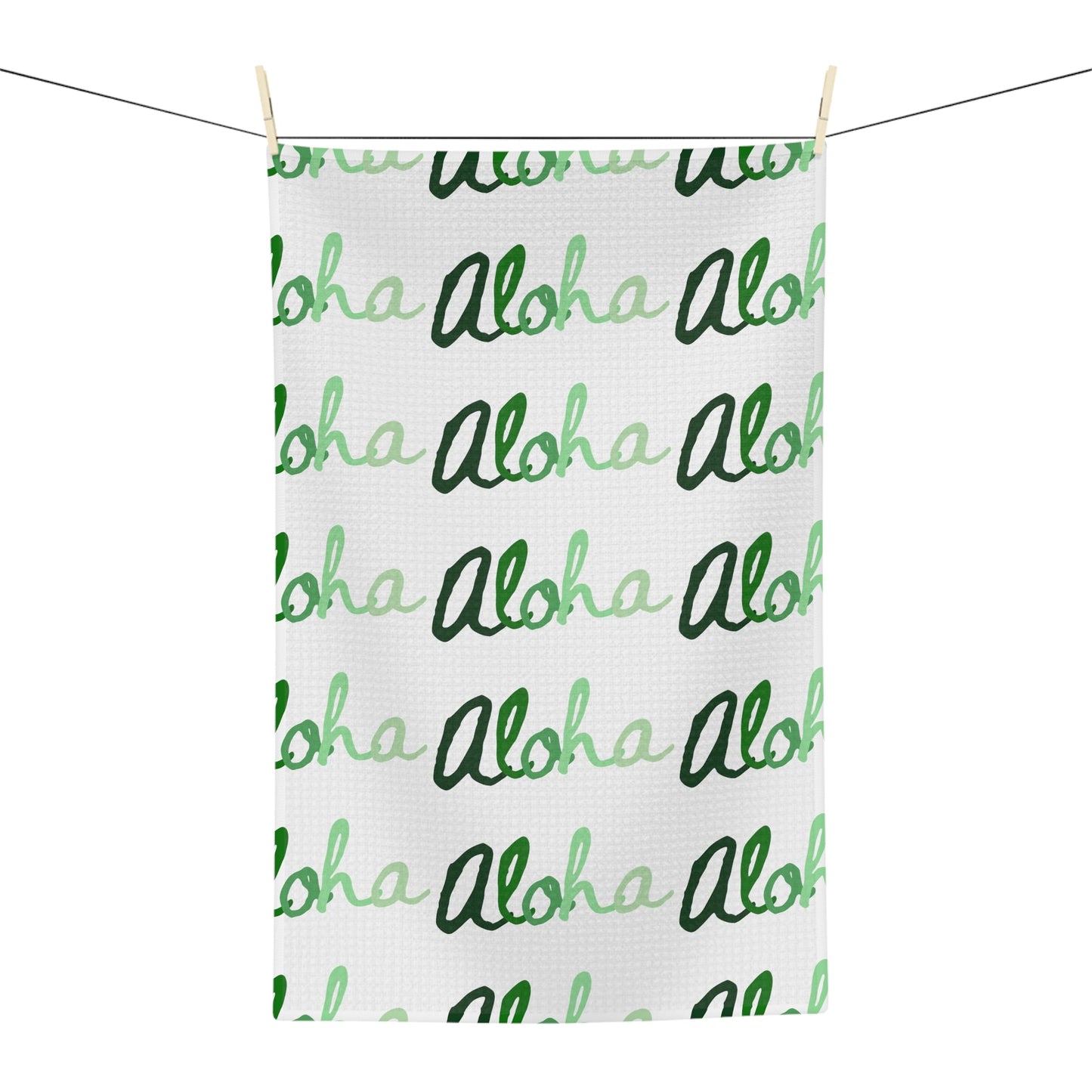 Kitchen Towel Aloha Green Scale - Global Village Kailua Boutique