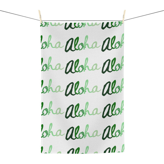 Kitchen Towel Aloha Green Scale - Global Village Kailua Boutique