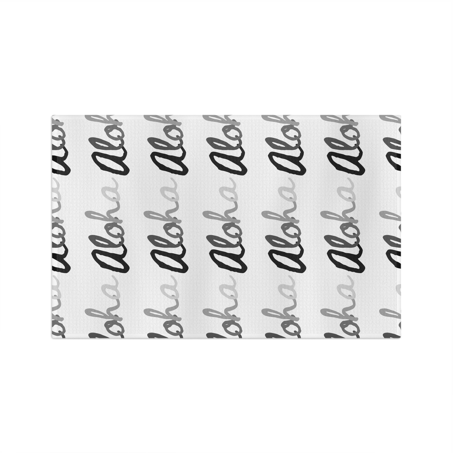 Kitchen Towel Aloha Grey Scale - Global Village Kailua Boutique