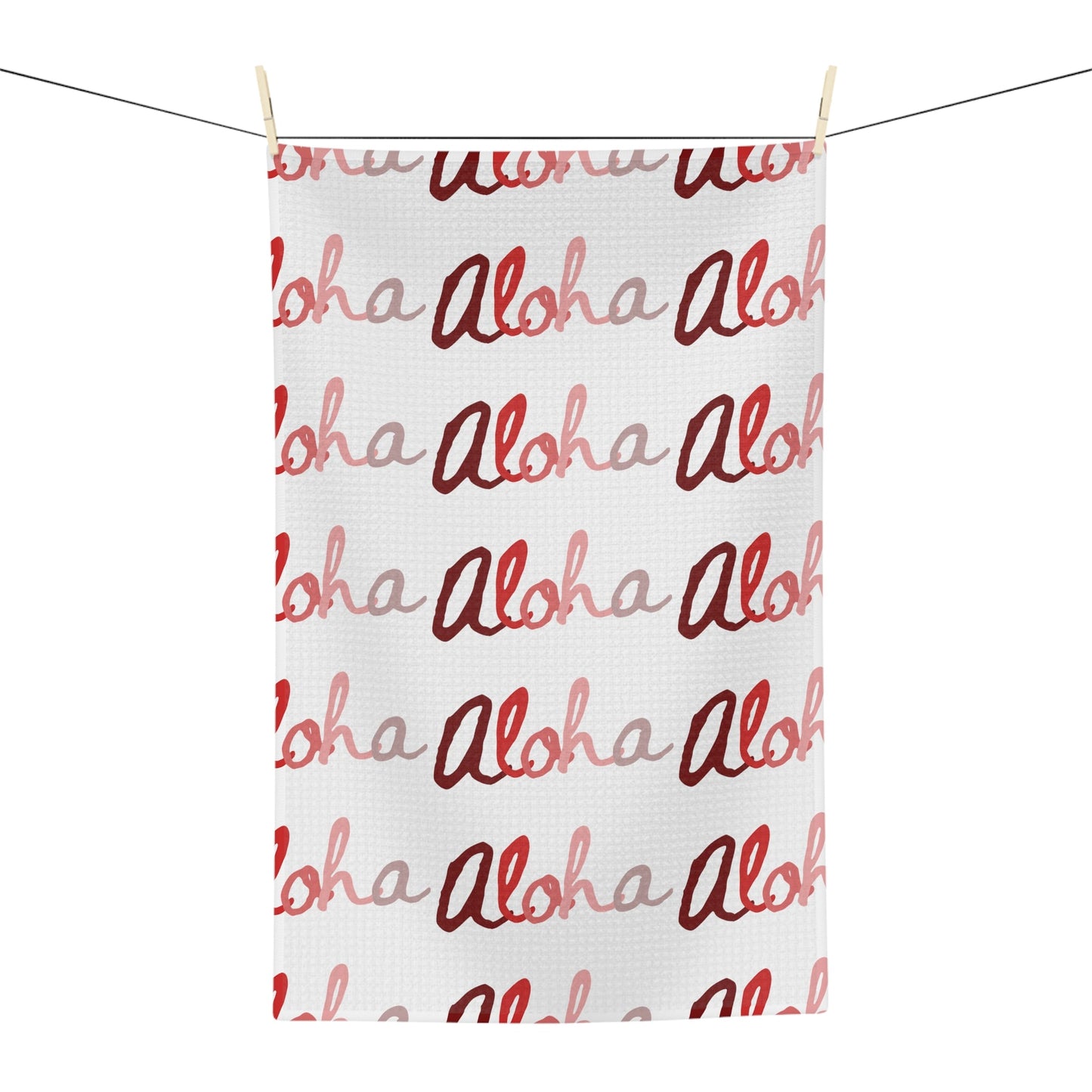 Kitchen Towel Aloha Red Scale - Global Village Kailua Boutique