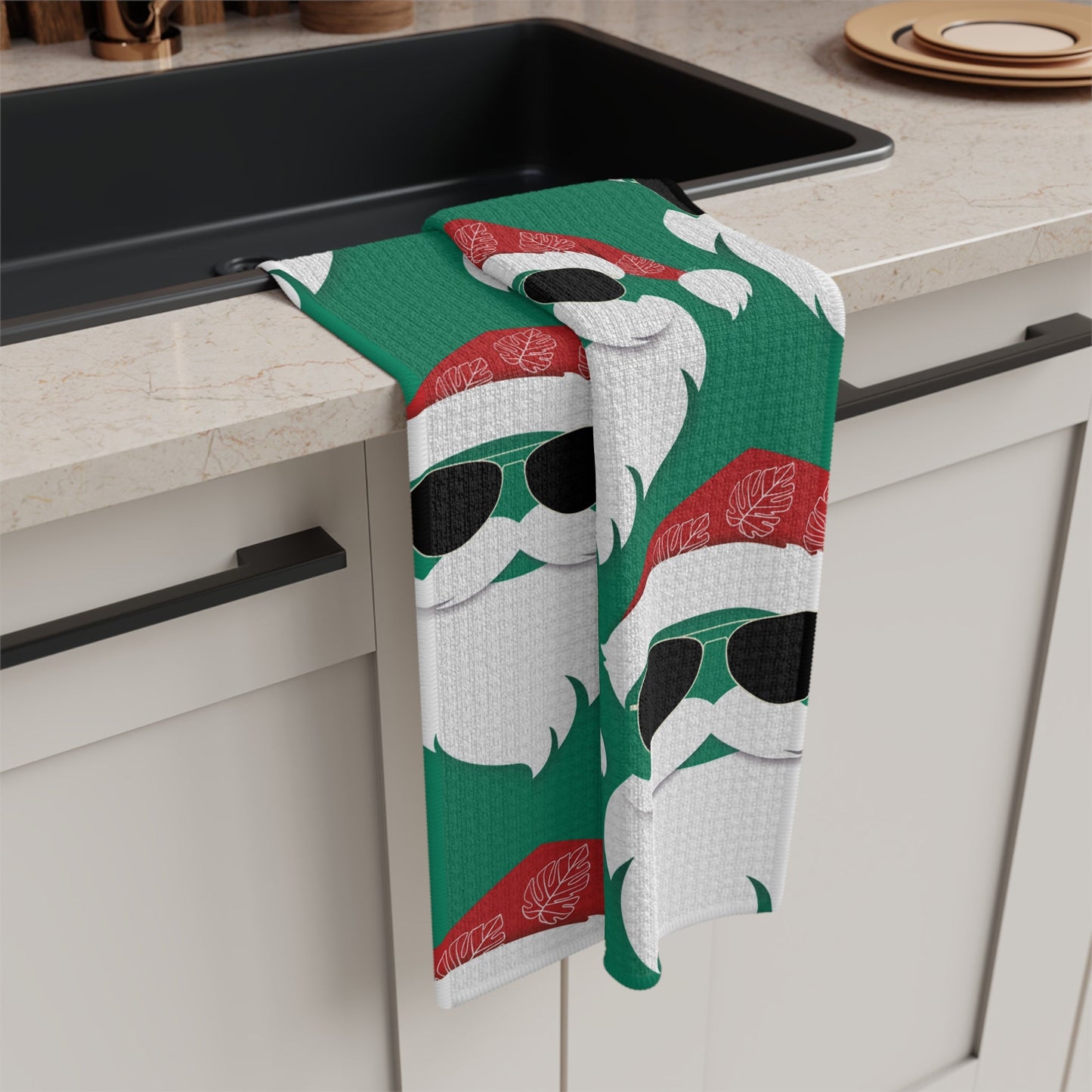 Kitchen Towel Cool Santa - Global Village Kailua Boutique