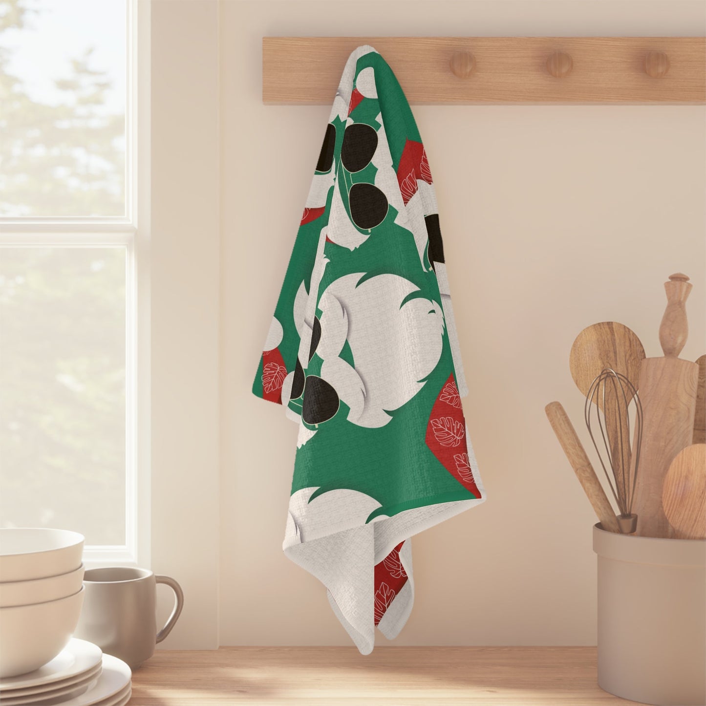 Kitchen Towel Cool Santa - Global Village Kailua Boutique