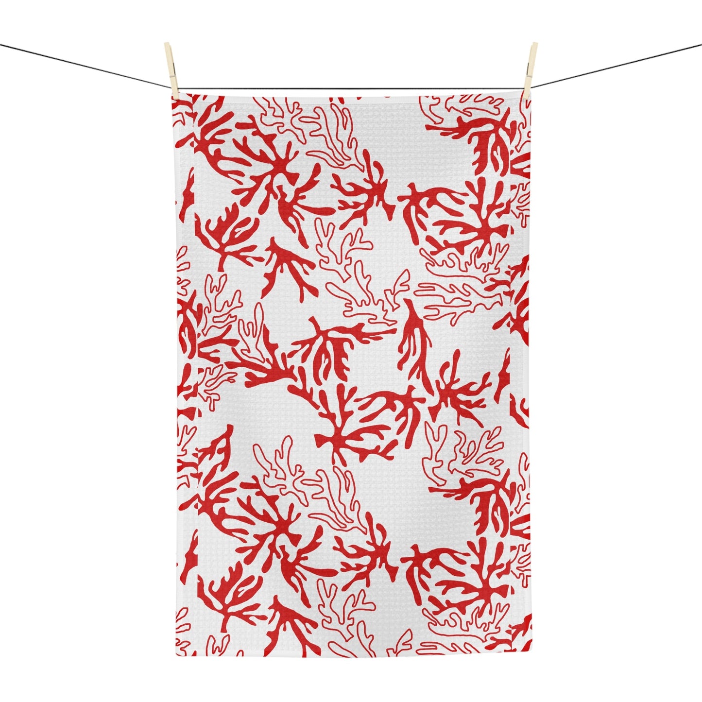 Kitchen Towel Coral Red - Global Village Kailua Boutique