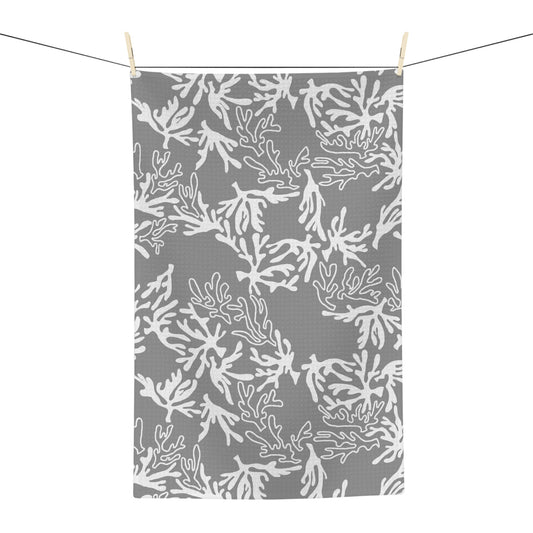 Kitchen Towel Coral Sharkskin Grey - Global Village Kailua Boutique