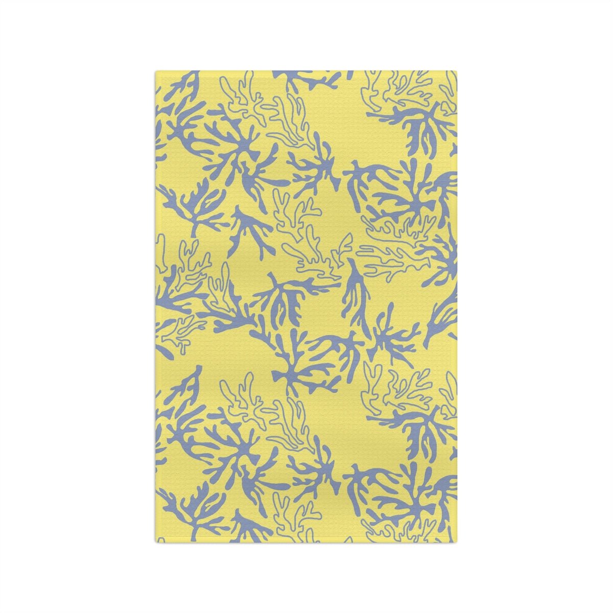 Kitchen Towel Coral Yellow & Grey Global Village Kailua Boutique