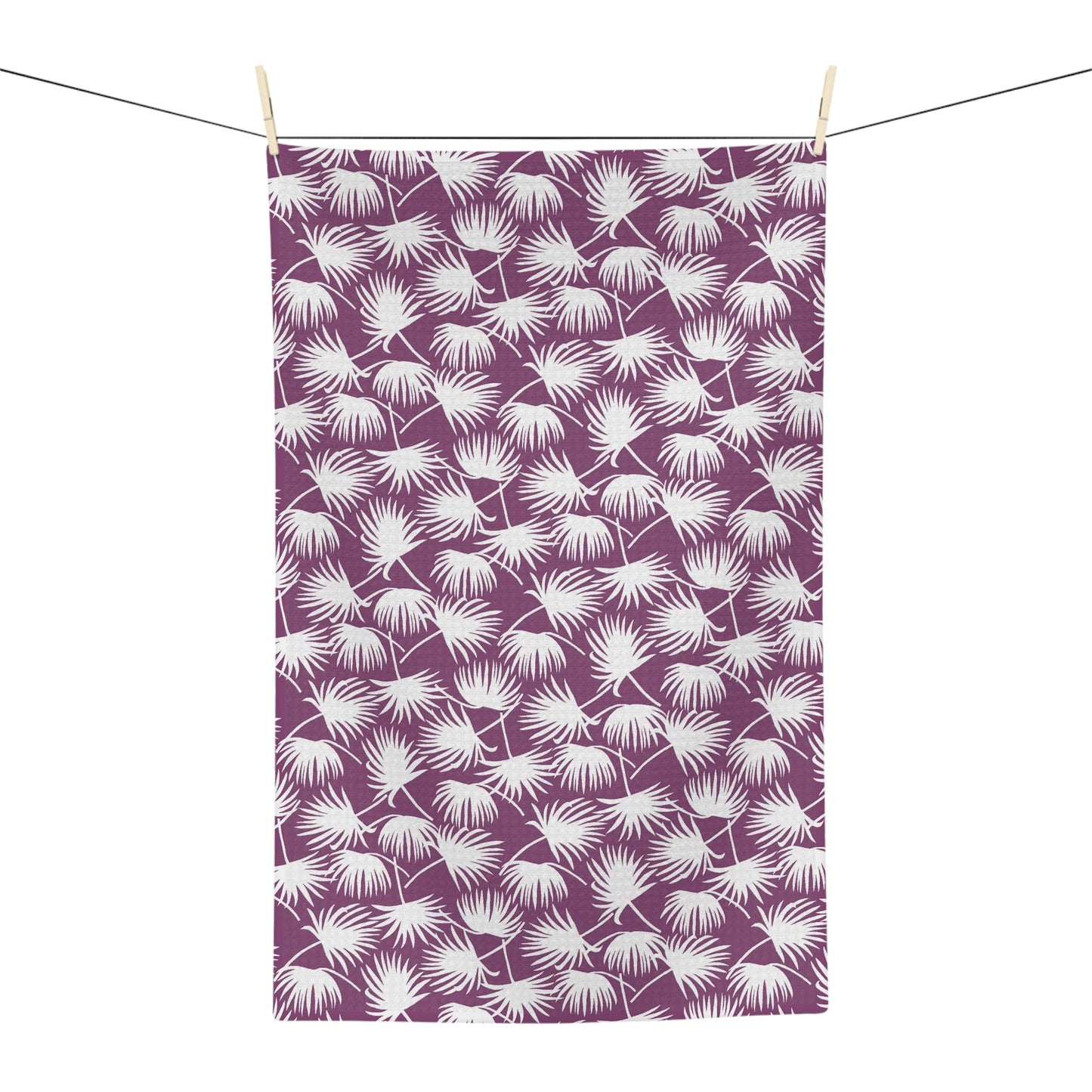 Kitchen Towel Fan Palm Magenta - Global Village Kailua Boutique