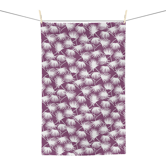 Kitchen Towel Fan Palm Magenta - Global Village Kailua Boutique