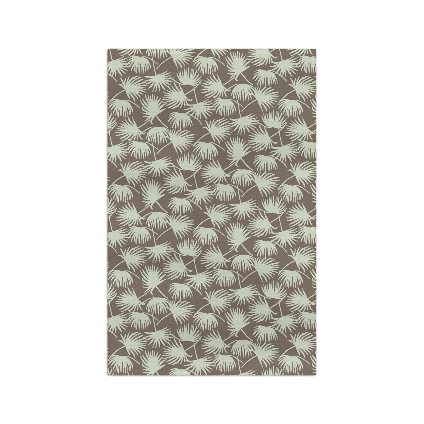 Kitchen Towel Fan Palm Mocha Mint - Global Village Kailua Boutique