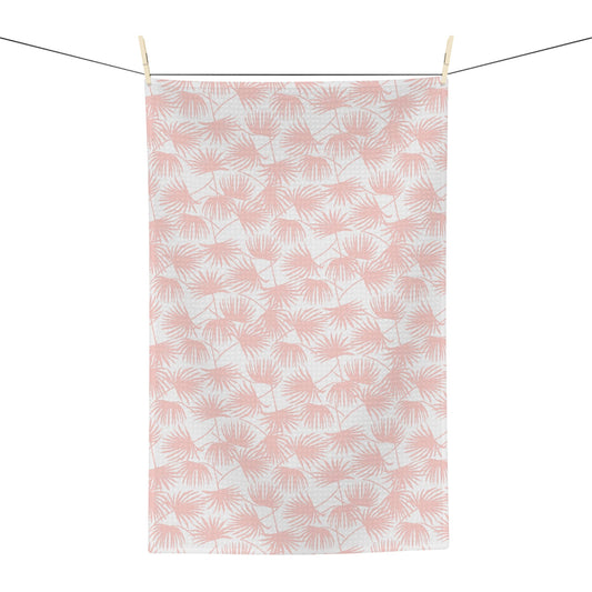 Kitchen Towel Fan Palm Pink - Global Village Kailua Boutique