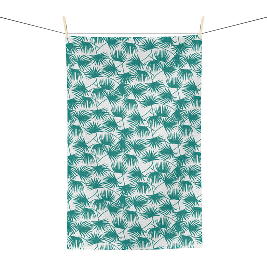 Kitchen Towel Fan PalmTeal - Global Village Kailua Boutique