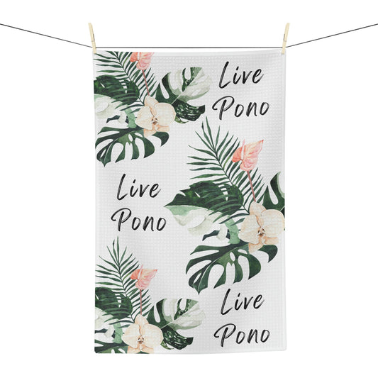Kitchen Towel Live Pono Tropical - Global Village Kailua Boutique