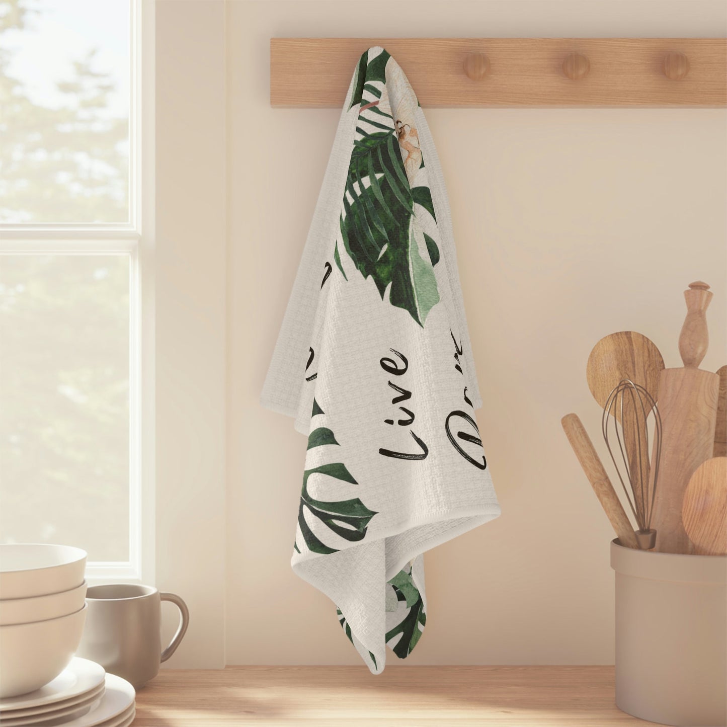 Kitchen Towel Live Pono Tropical - Global Village Kailua Boutique