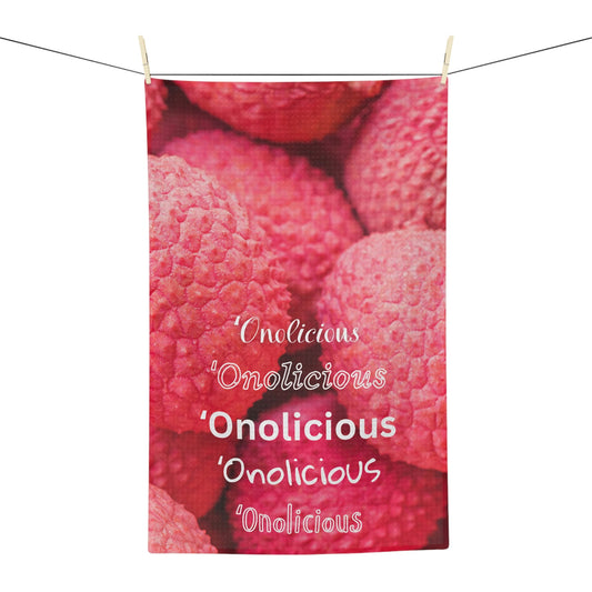 Kitchen Towel ʻOnolicious Lychee - Global Village Kailua Boutique