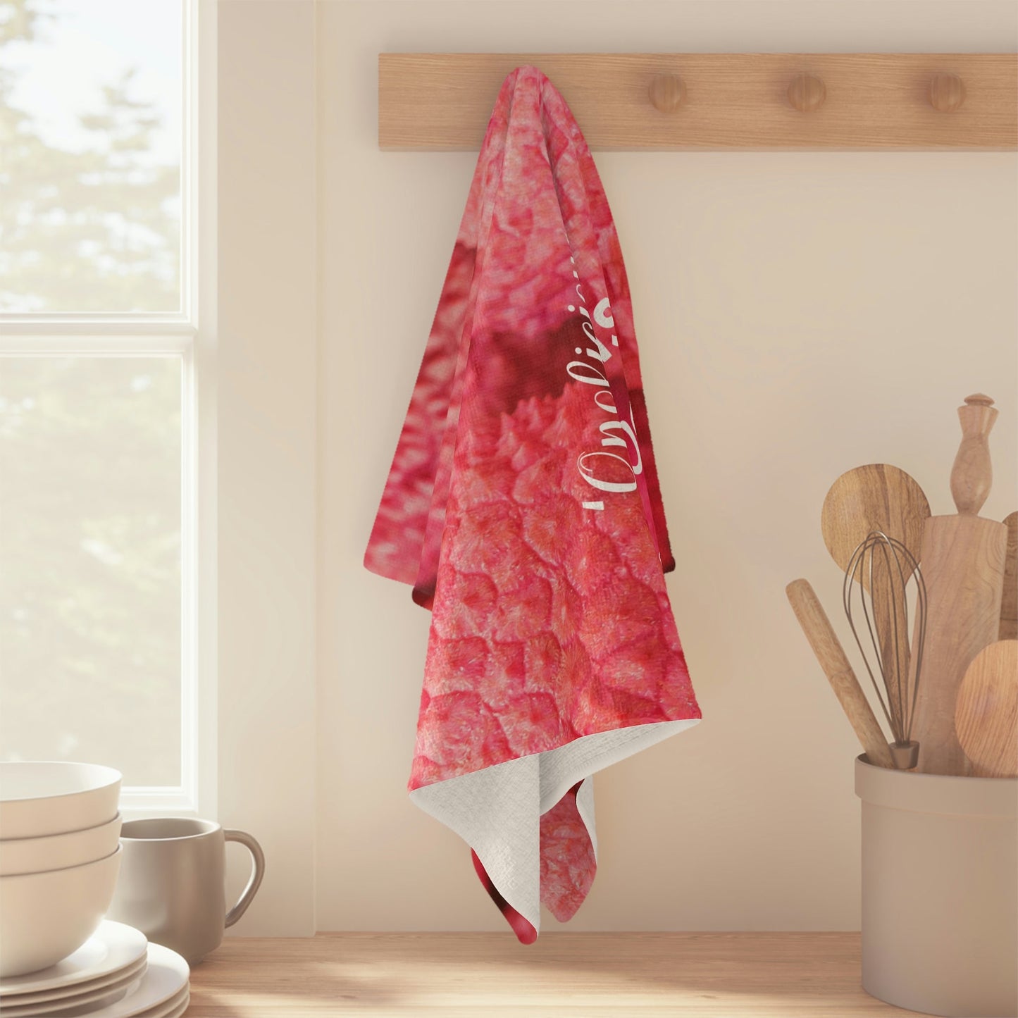 Kitchen Towel ʻOnolicious Lychee - Global Village Kailua Boutique