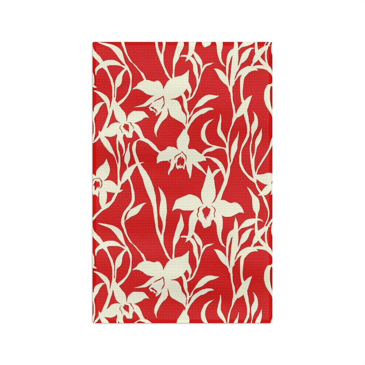 Kitchen Towel Orchid Red Global Village Kailua Boutique