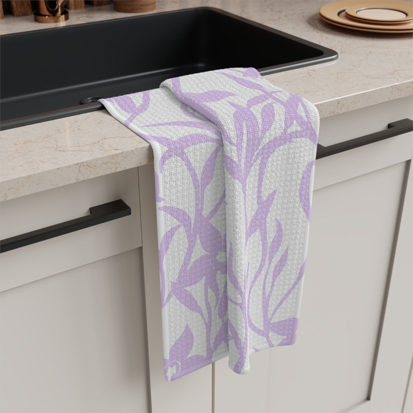 Kitchen Towel Orchid Lavender - Global Village Kailua Boutique