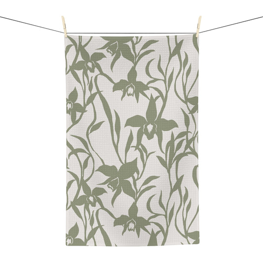 Kitchen Towel Orchid Sage - Global Village Kailua Boutique