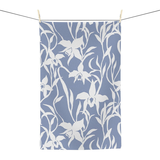 Kitchen Towel Orchid Stone Blue Global Village Kailua Boutique
