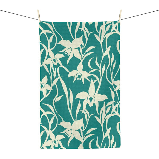 Kitchen Towel Orchid Teal Global Village Kailua Boutique