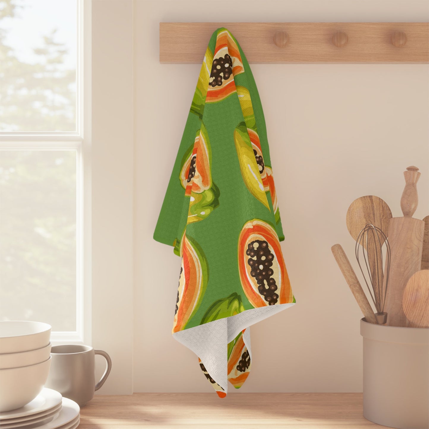 Kitchen Towel Papaya - Global Village Kailua Boutique