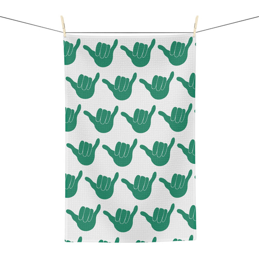 Kitchen Towel Shaka Green - Global Village Kailua Boutique