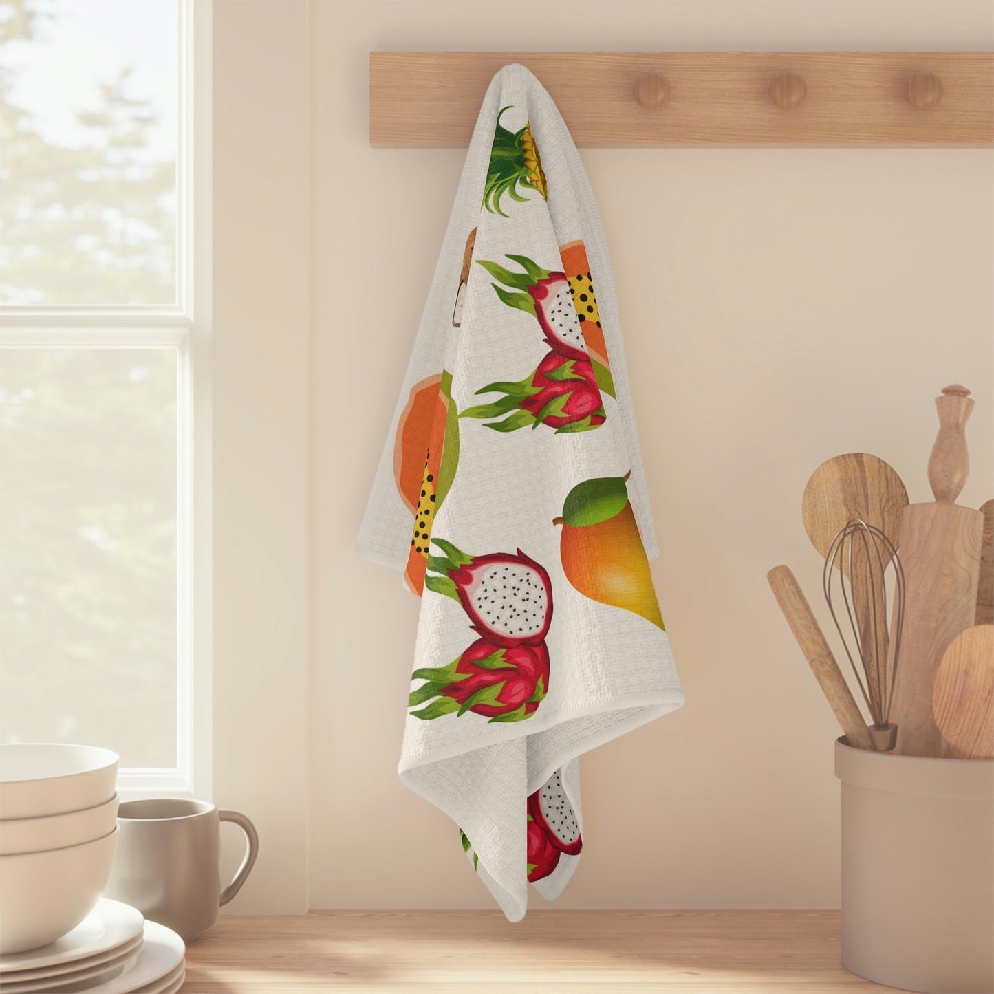 Kitchen Towel Tropical Fruit - Global Village Kailua Boutique