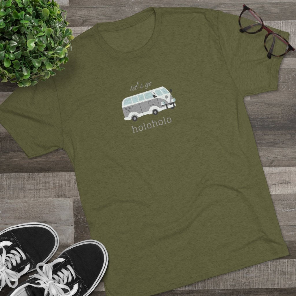 Letʻs Go Holoholo Unisex Triblend Crew Tee Global Village Kailua Boutique