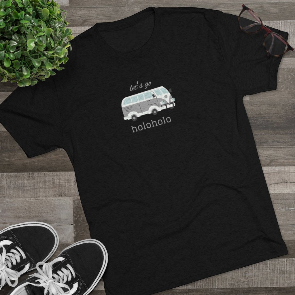 Letʻs Go Holoholo Unisex Triblend Crew Tee Global Village Kailua Boutique
