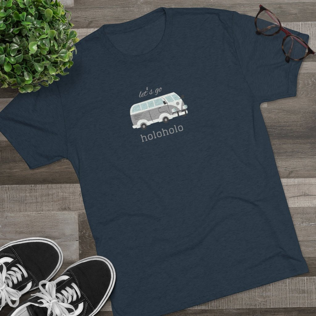 Letʻs Go Holoholo Unisex Triblend Crew Tee Global Village Kailua Boutique