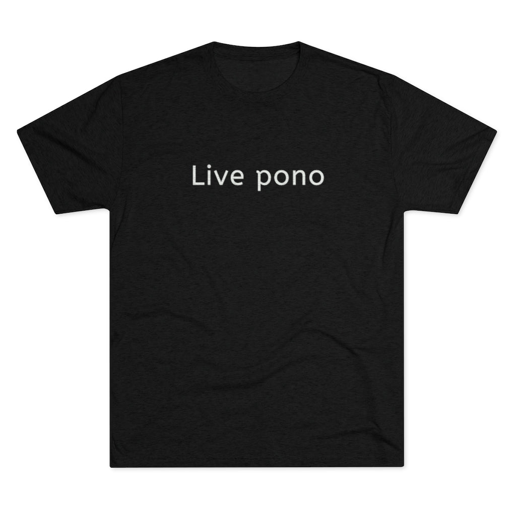 Live Pono Unisex Triblend Crew Tee Global Village Kailua Boutique