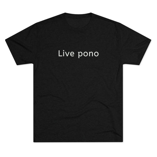 Live Pono Unisex Triblend Crew Tee Global Village Kailua Boutique