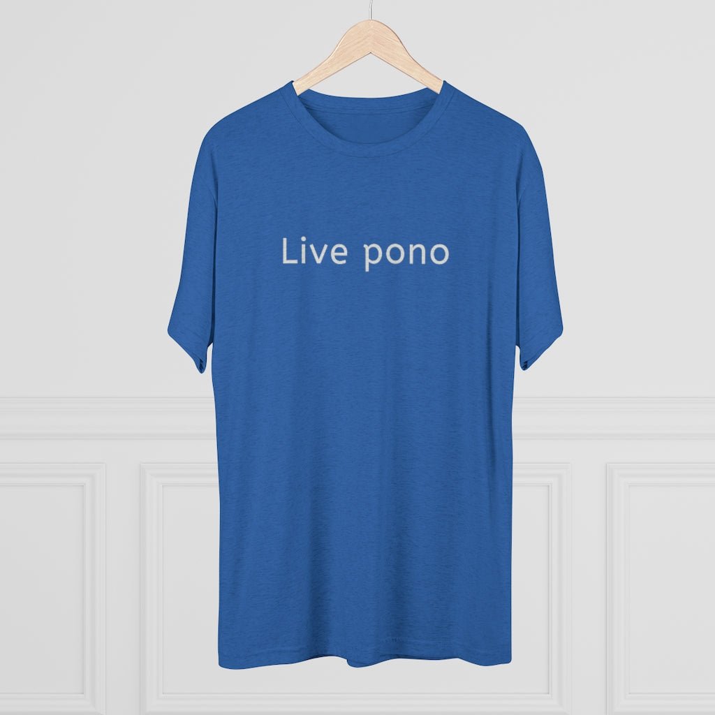 Live Pono Unisex Triblend Crew Tee Global Village Kailua Boutique